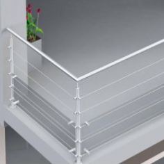 GARDE-CORPS EXTERIEUR INOX VISSES